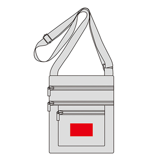 4ファスナーポケットショルダーバッグ