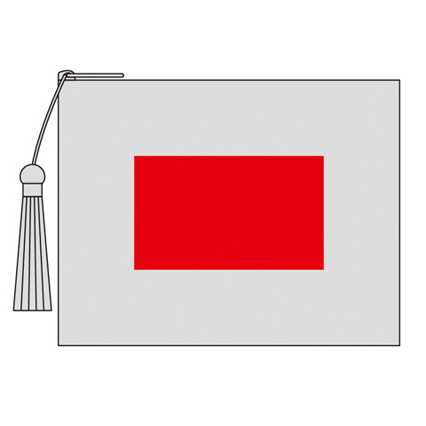 リサイクルコットンタッセル付きフラットポーチ