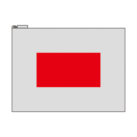 スフィア・リサイクルコットンフラットポーチ